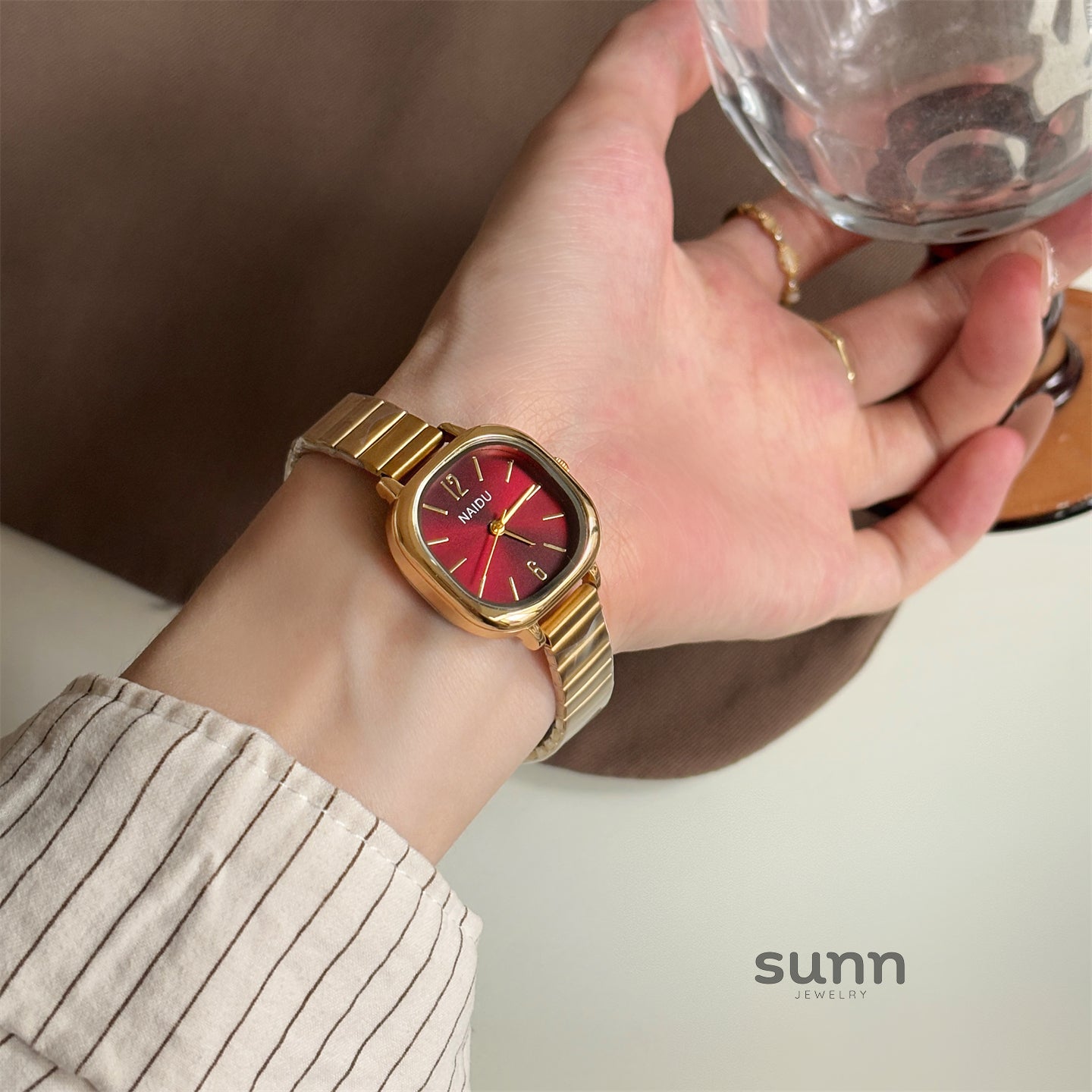 Greenlee Metallic Bamboo Watch [38KOIC2C]