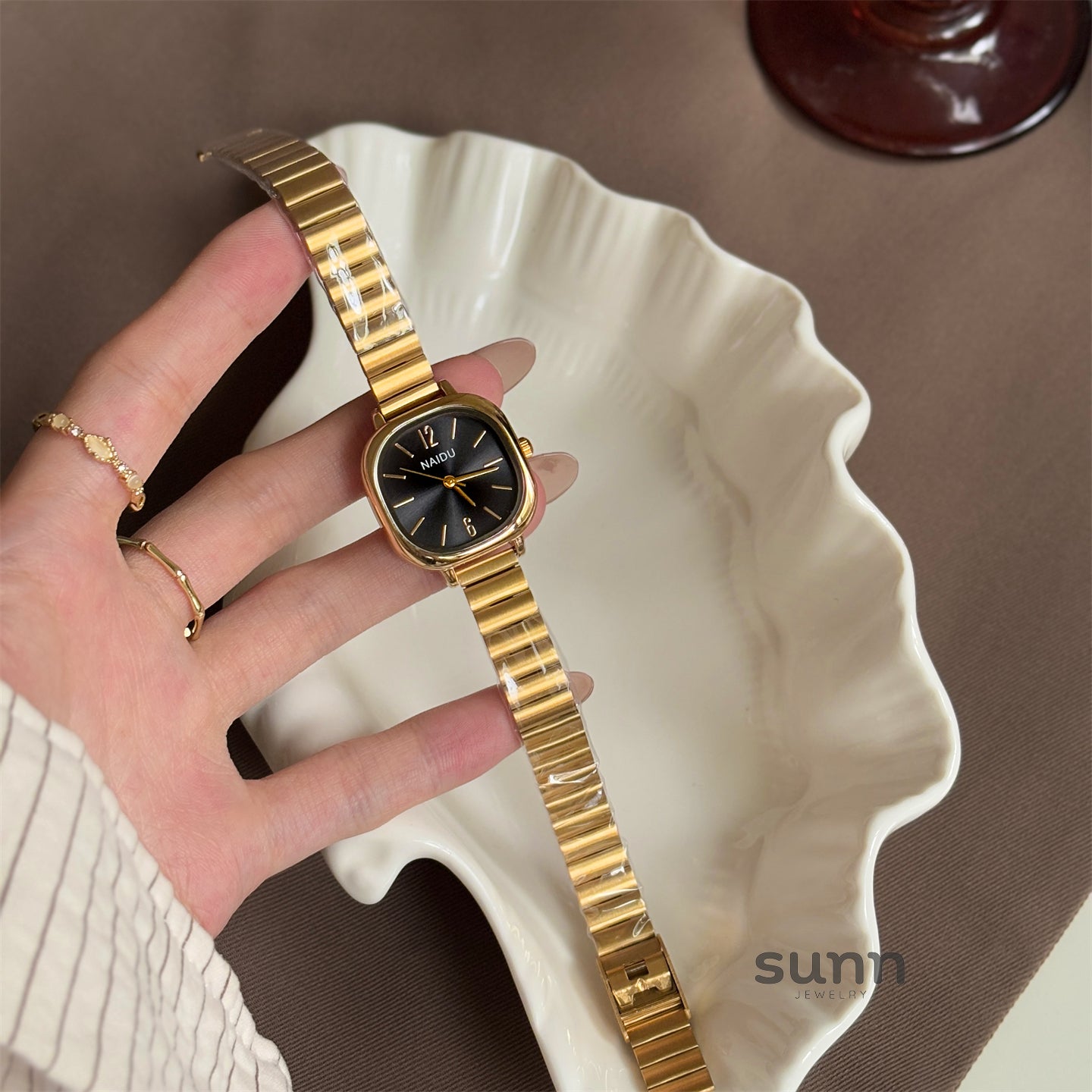 Greenlee Metallic Bamboo Watch [T7LFICKM]