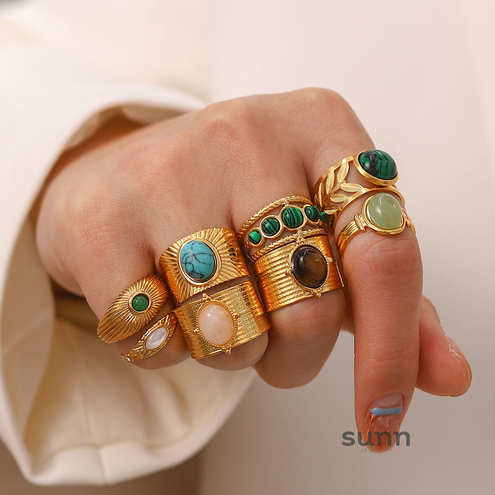 Grey Statement Gemstone Ring [XI5G5C59]