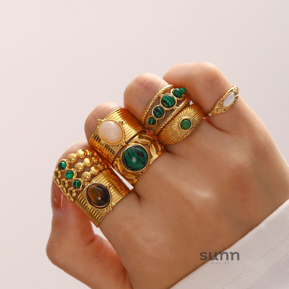 Grey Statement Gemstone Ring [I0REGSXN]