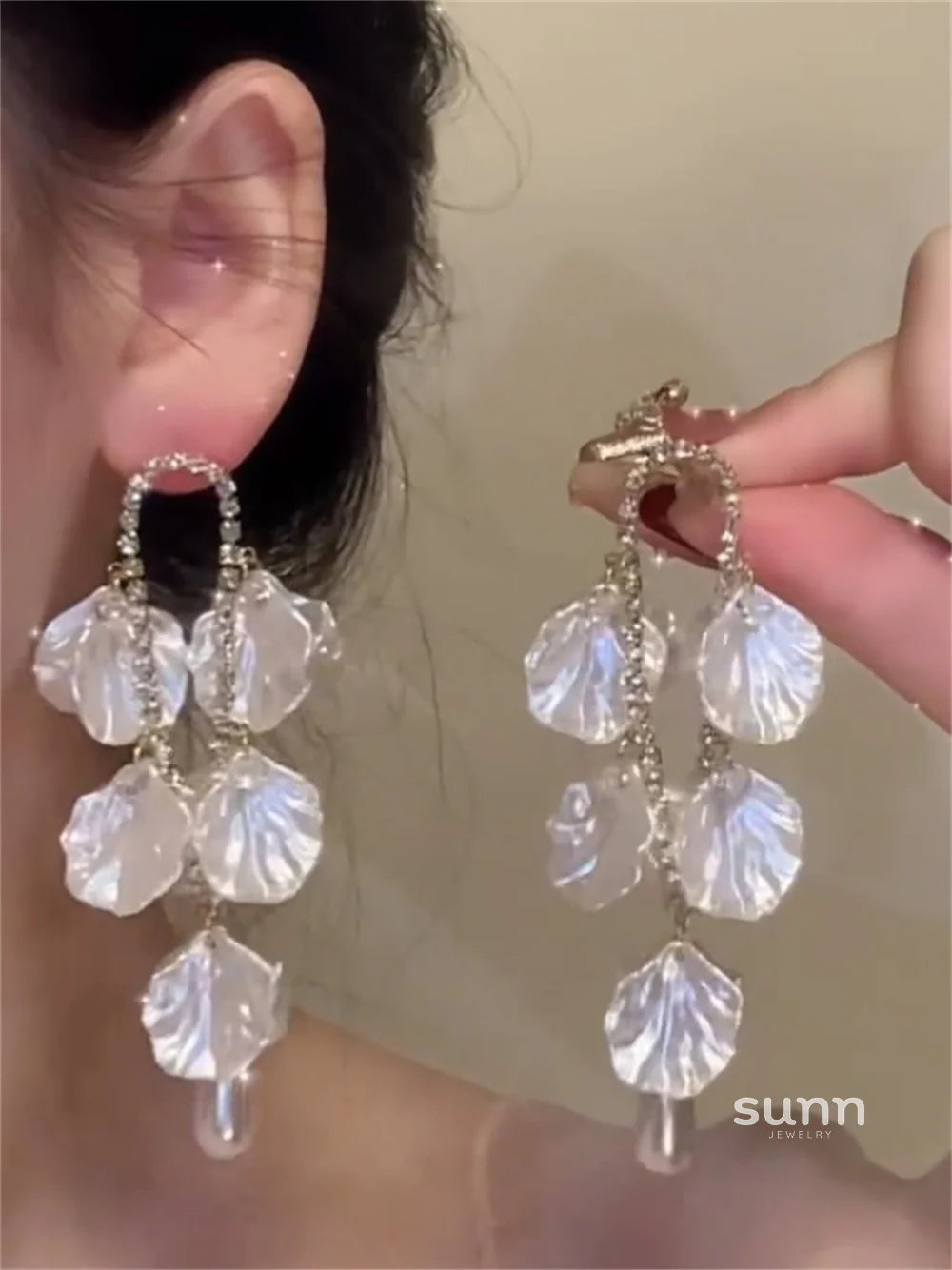 Guadalupe Floral Tassel Earrings