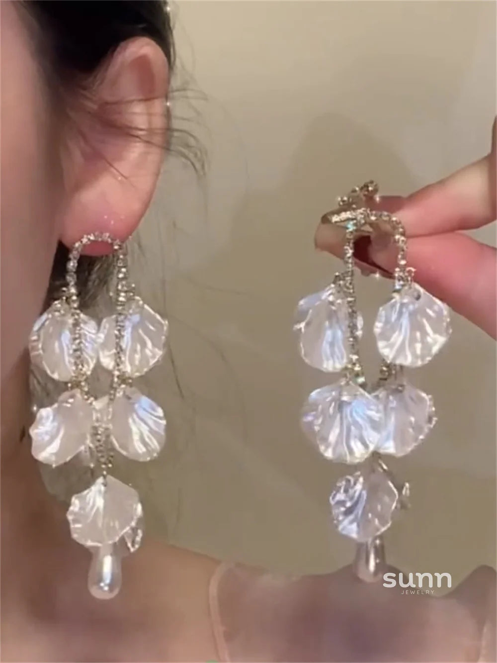 Guadalupe Floral Tassel Earrings