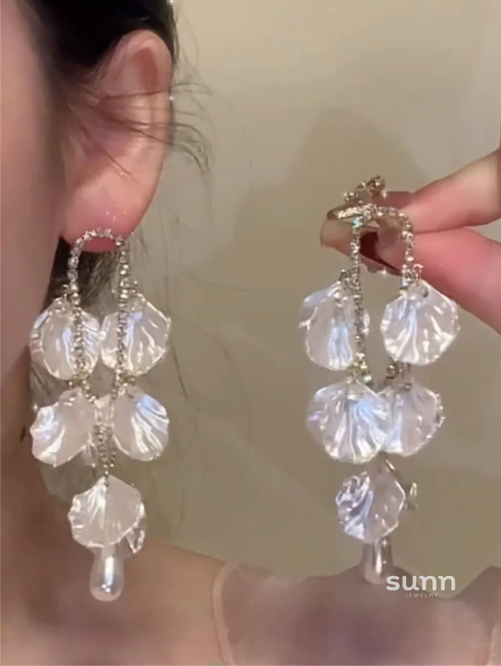 Guadalupe Floral Tassel Earrings