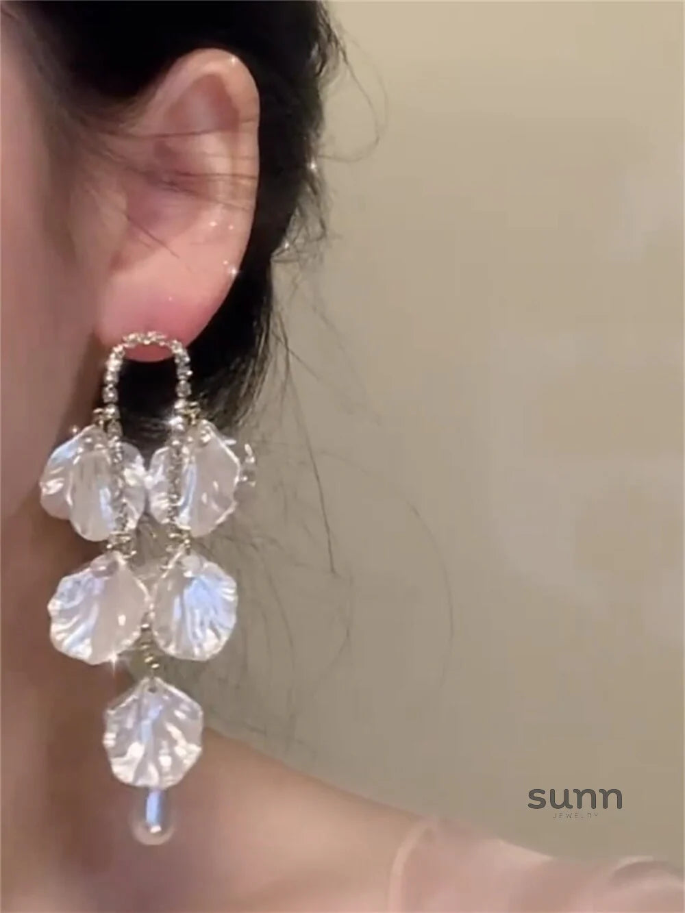 Guadalupe Floral Tassel Earrings