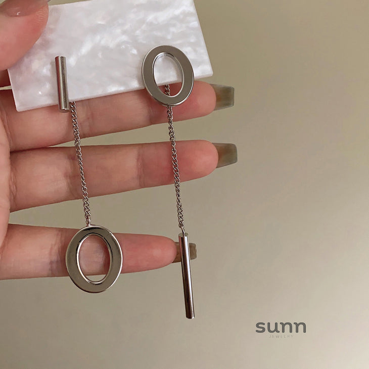 Gwen Asymmetric Geometric Earrings [7XJIOMMN]