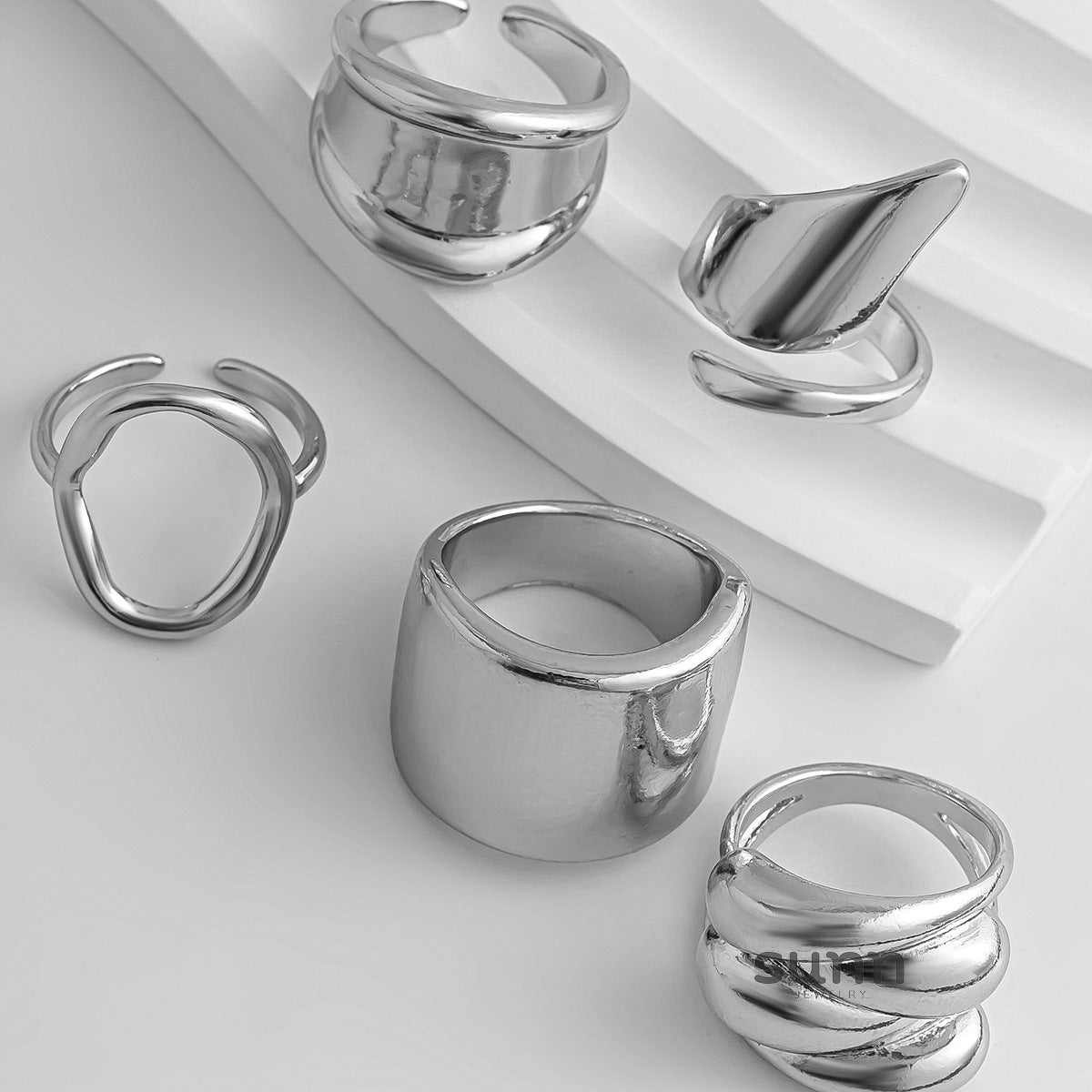 Gwen Irregular Ring Bracelet Set [F0YNMHU3]