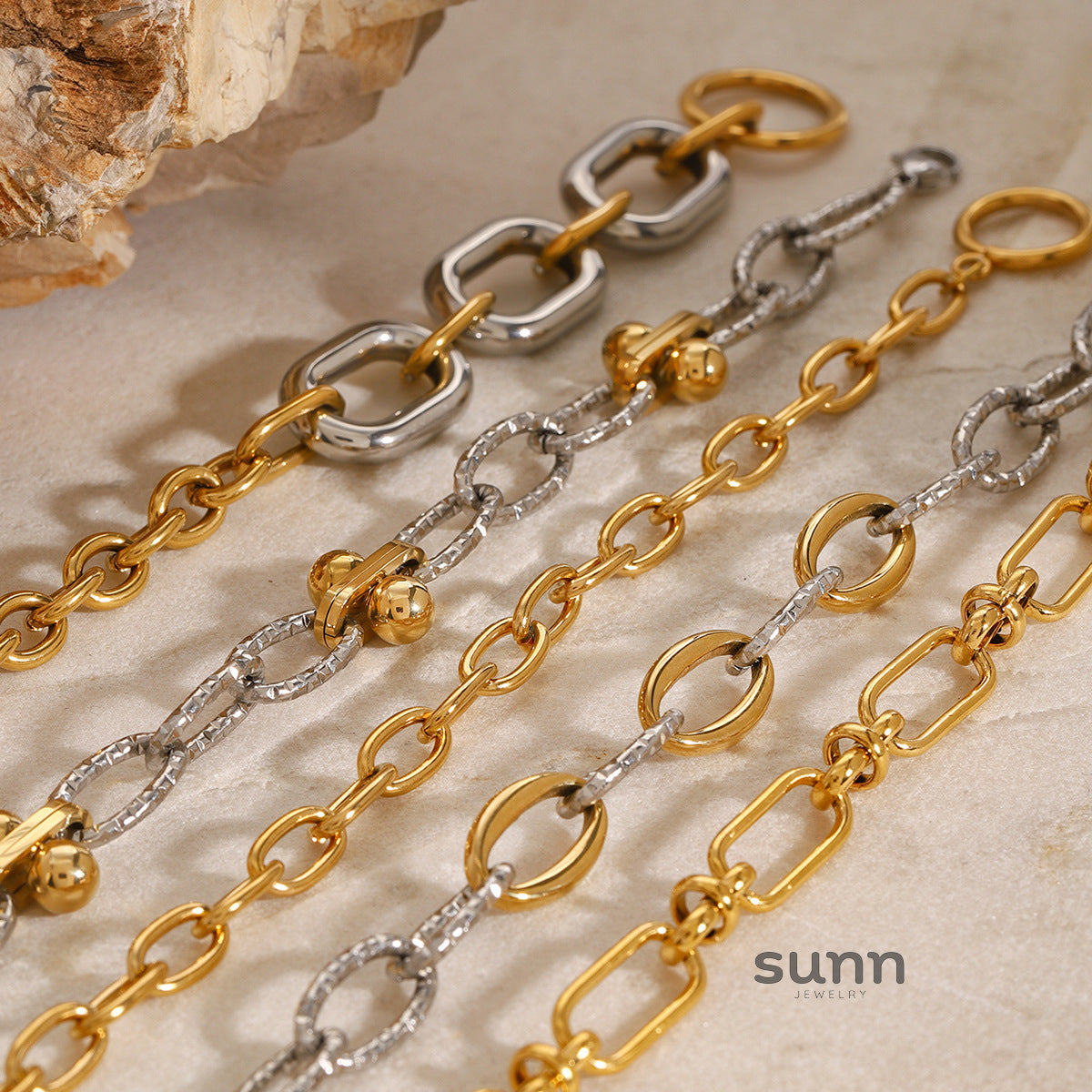 Gwendolynn Cuban Chain Bracelet [25ALDNR4]