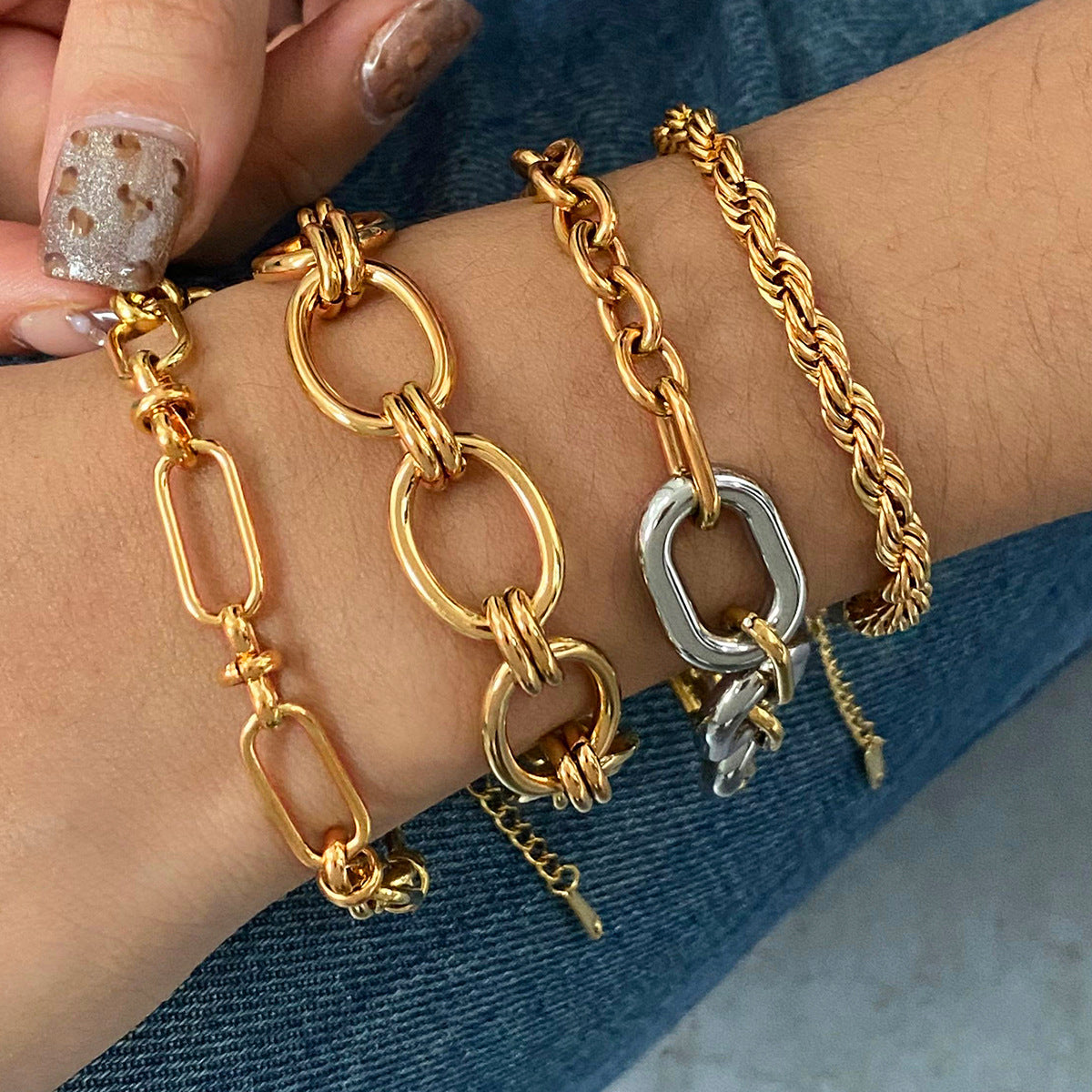 Gwendolynn Cuban Chain Bracelet [G9AVOAHO]