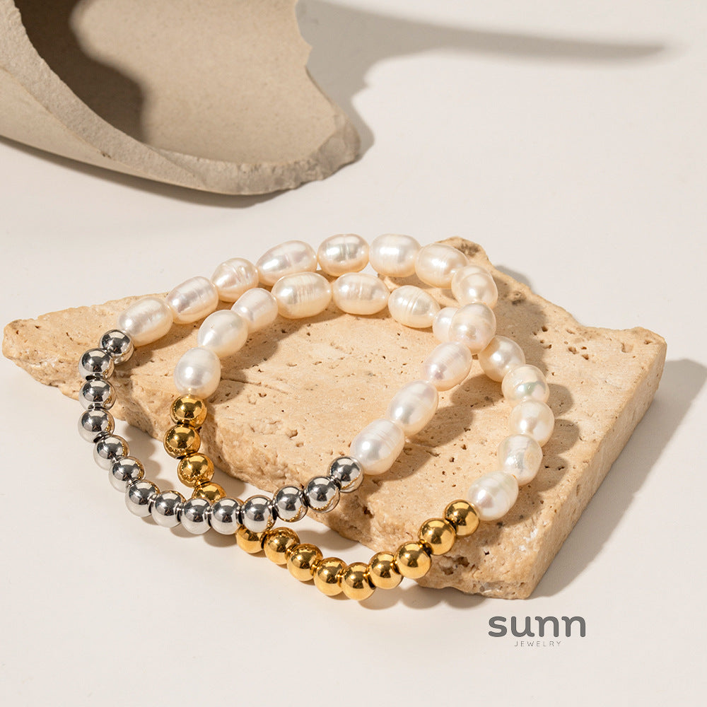 Habiba Dainty Pearl Chain Bracelet [SP9VQQ5E]