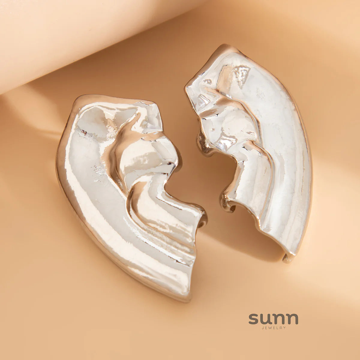 Habiba Geometric Stud Earrings