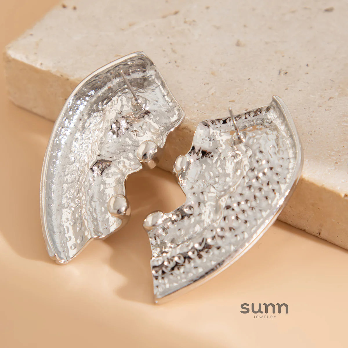 Habiba Geometric Stud Earrings