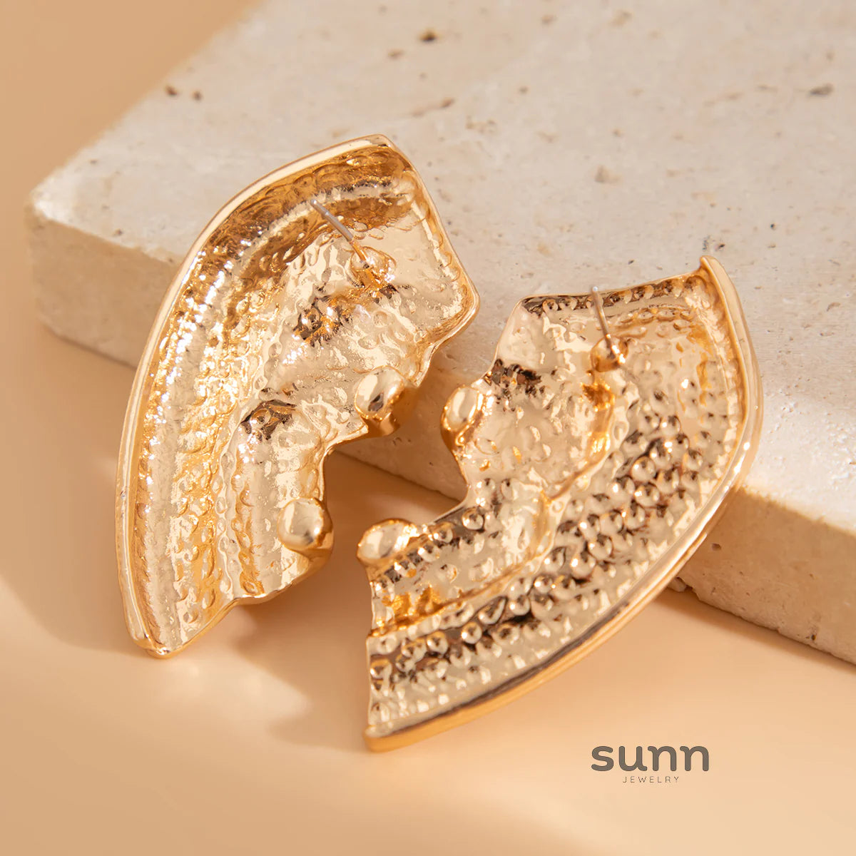 Habiba Geometric Stud Earrings