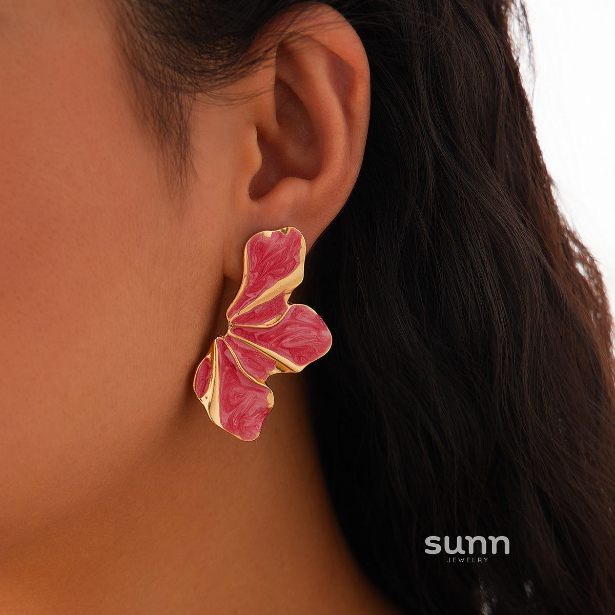 Hadasa Gradient Petal Drop Earrings [T0F8YW4M]