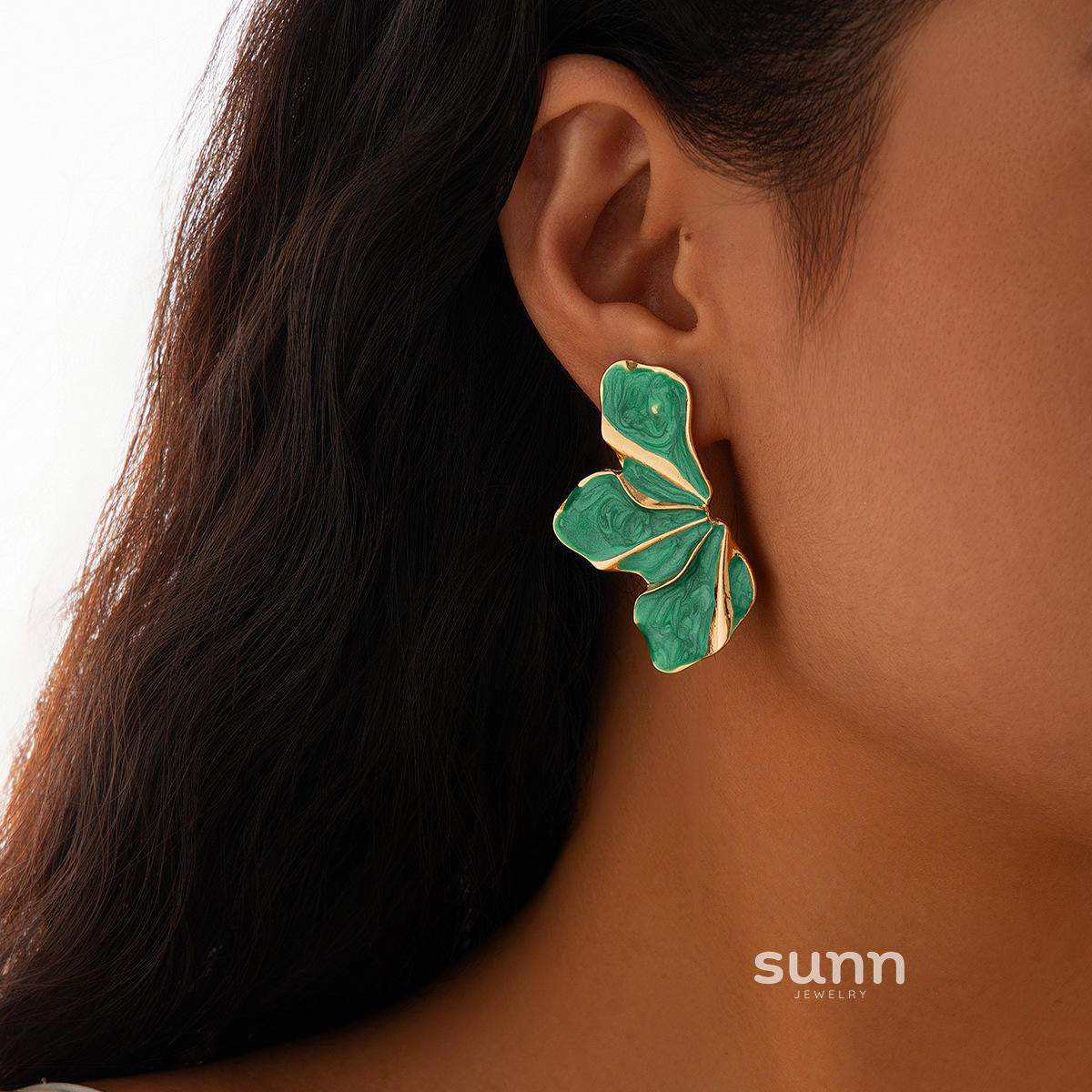 Hadasa Gradient Petal Drop Earrings [QLMXMJEF]