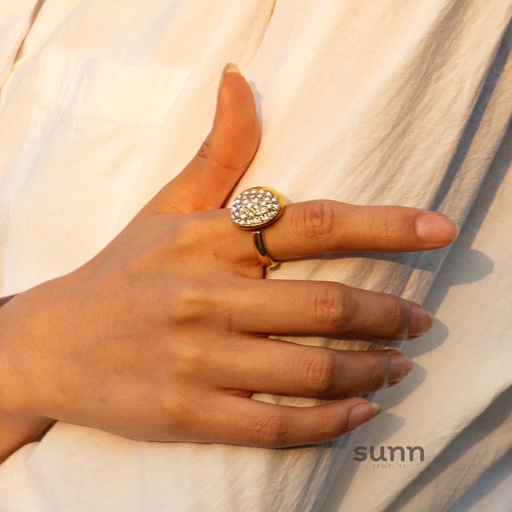 Hadasa Waterdrop Diamond Ring