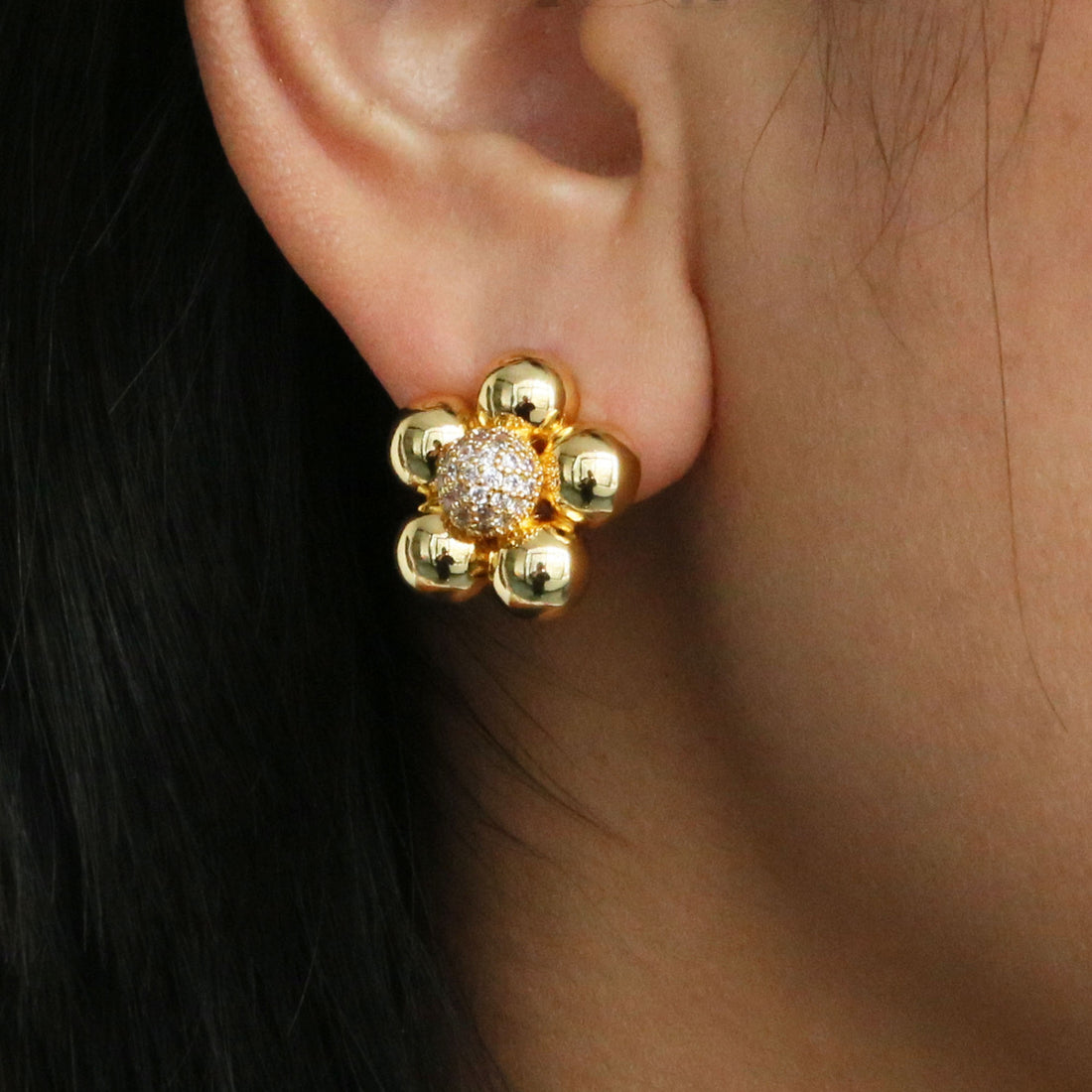Hadley Blossom Zircon Studs [TRNKCYG7]