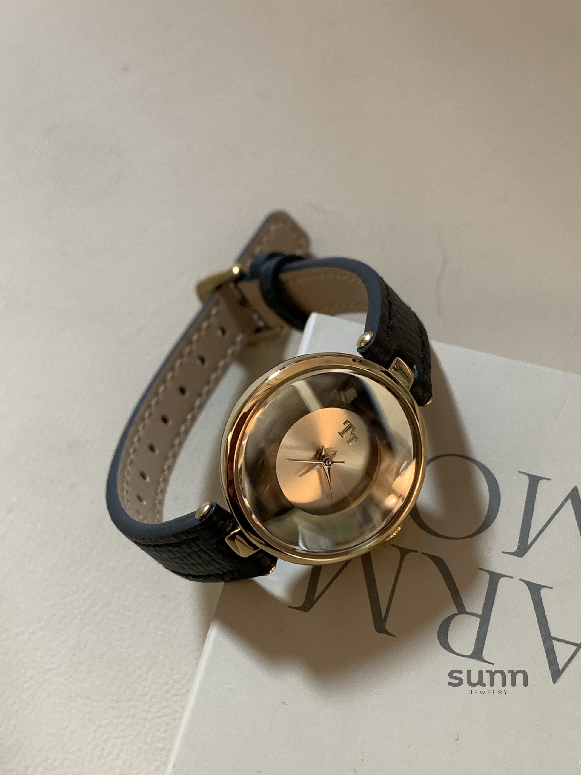 Haiden Minimalist Leather Watch [58RUI9YS]