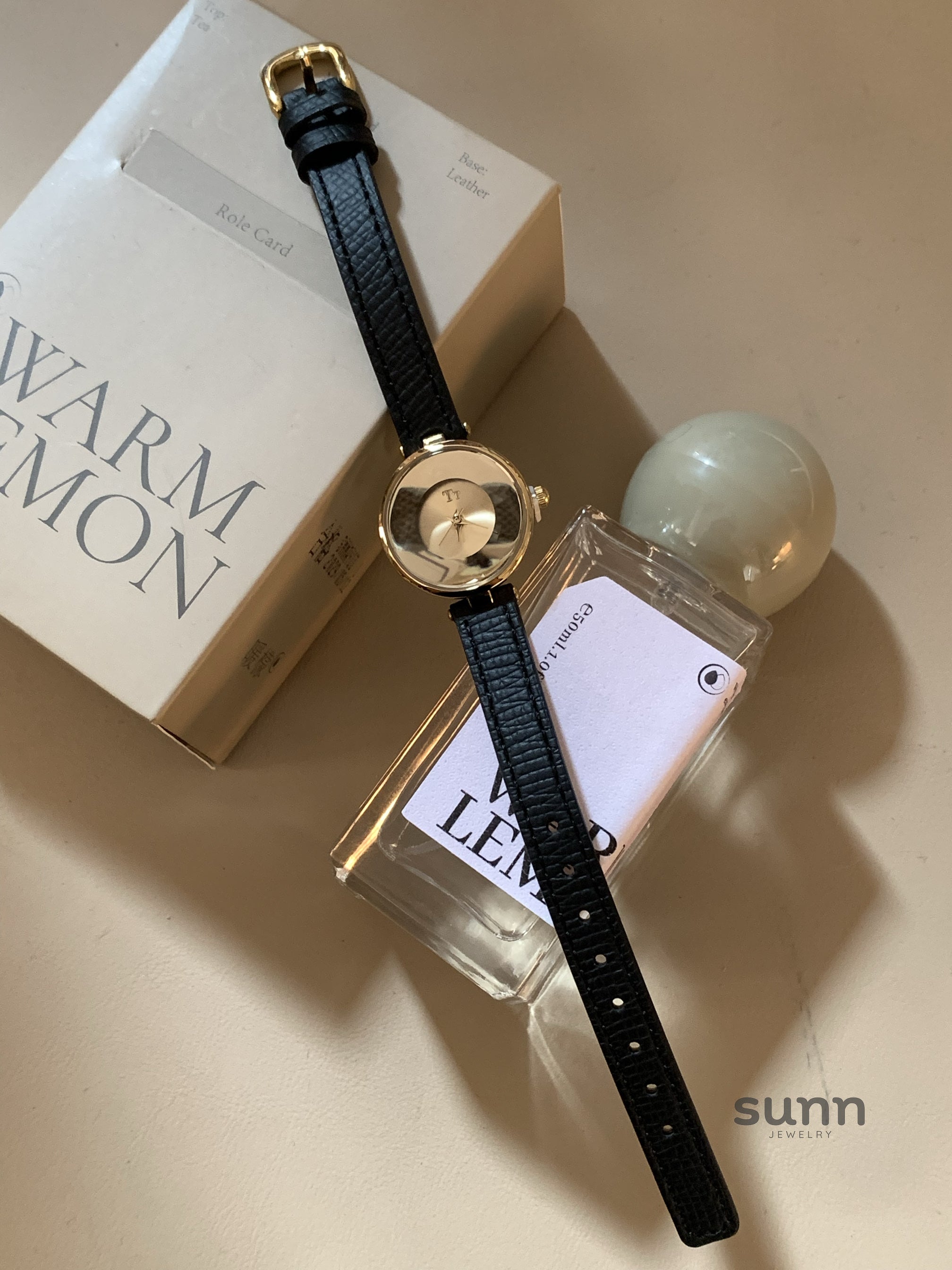 Haiden Minimalist Leather Watch [XY8F6LI8]