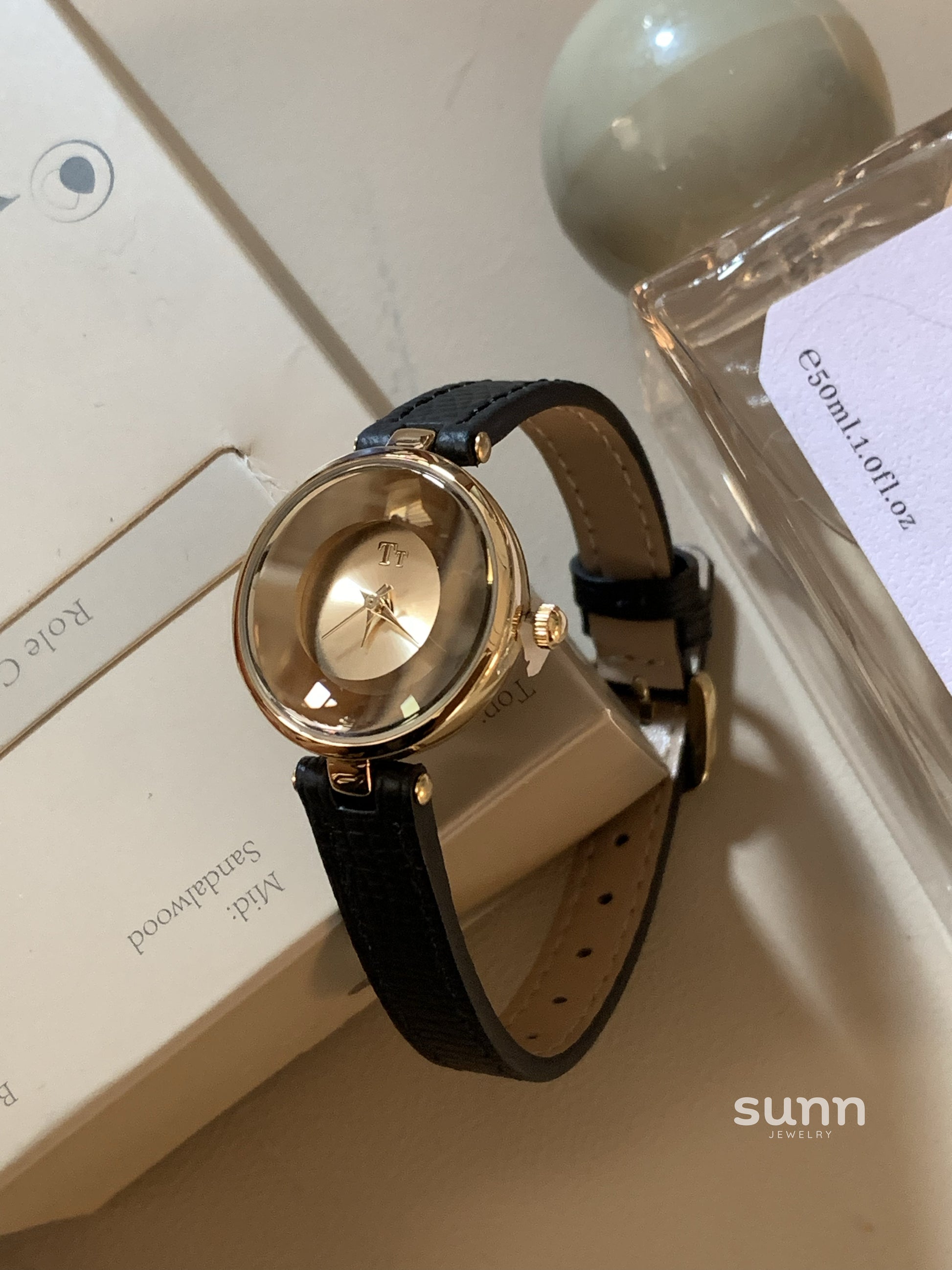 Haiden Minimalist Leather Watch [YWDI7LP8]