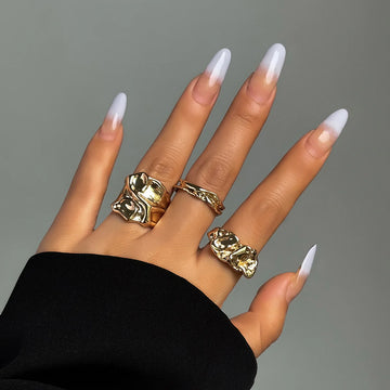 Hailey Pleated Ring Set