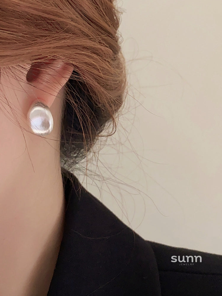 Haily Brushed Geometric Earrings [Q47ORAGK]