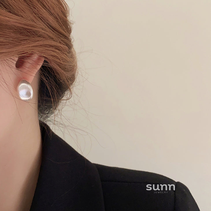 Haily Brushed Geometric Earrings [QPTJE96Q]