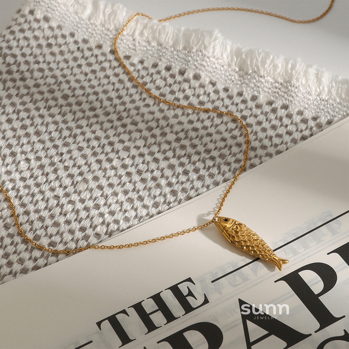 Haisley Titanium Geometric Necklace [BEE0VPDA]
