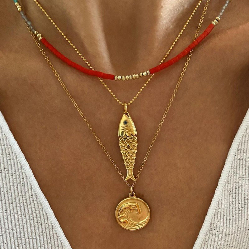 Haisley Titanium Geometric Necklace [IOZ0UN7S]