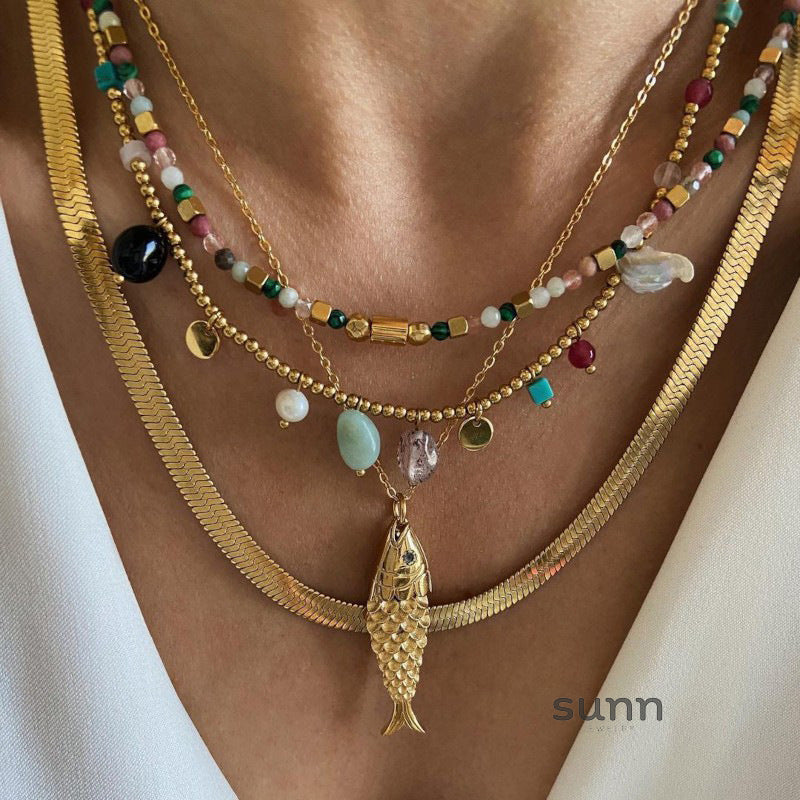 Haisley Titanium Geometric Necklace [IOZ0UN7S]