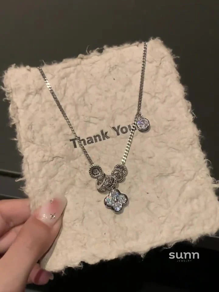 Haivyn Sparkle Clover Necklace