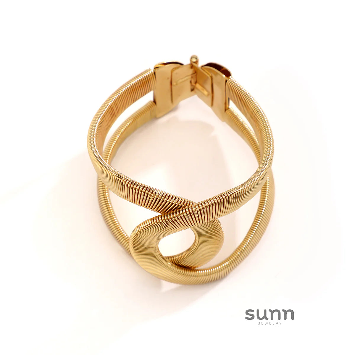 Hajra Striped Spring Bangle
