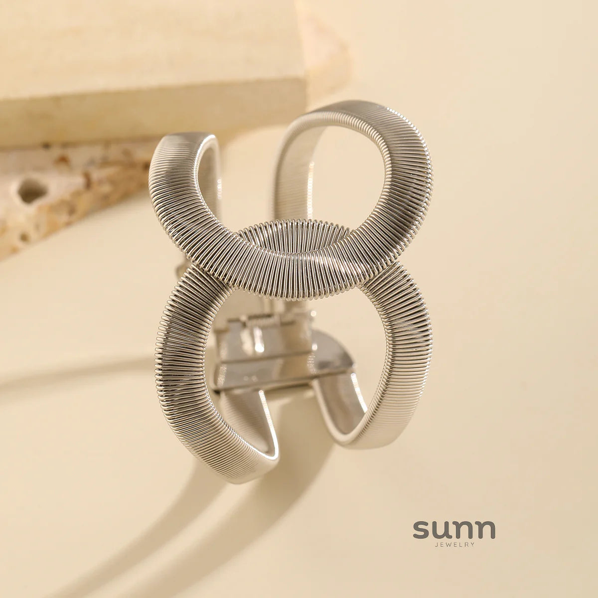 Hajra Striped Spring Bangle
