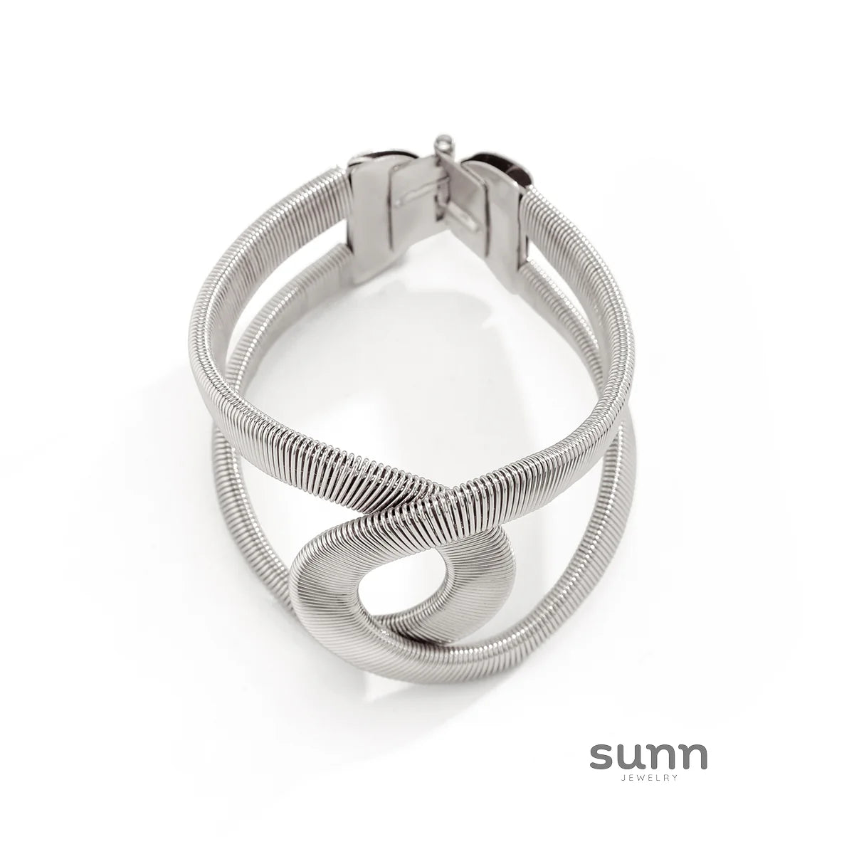 Hajra Striped Spring Bangle