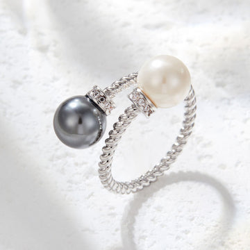 Haley Spiral Pearl Ring [CVEYA21I]