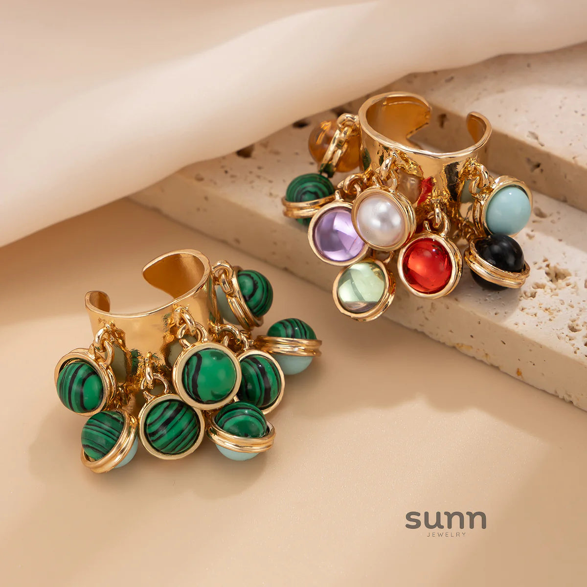 Halina Irregular Gemstone Ring