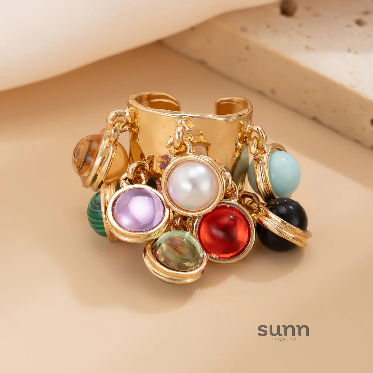 Halina Irregular Gemstone Ring