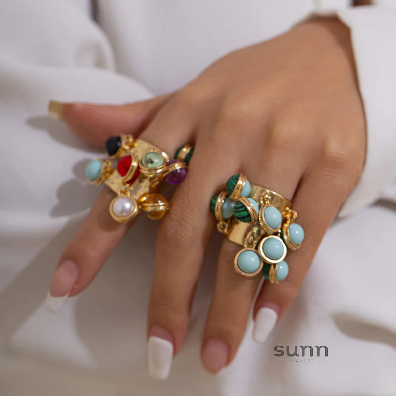 Halina Irregular Gemstone Ring