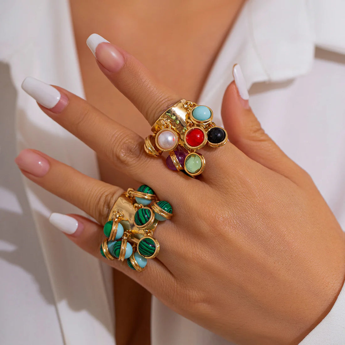 Halina Irregular Gemstone Ring