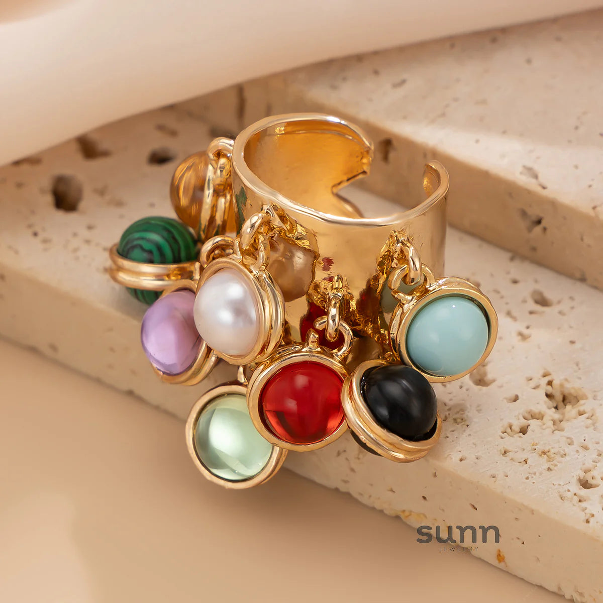 Halina Irregular Gemstone Ring