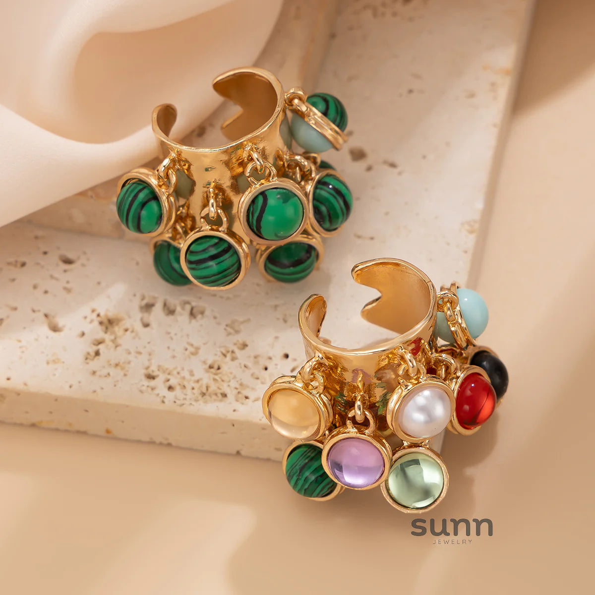 Halina Irregular Gemstone Ring