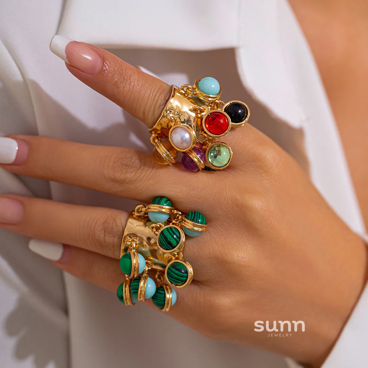 Halina Irregular Gemstone Ring