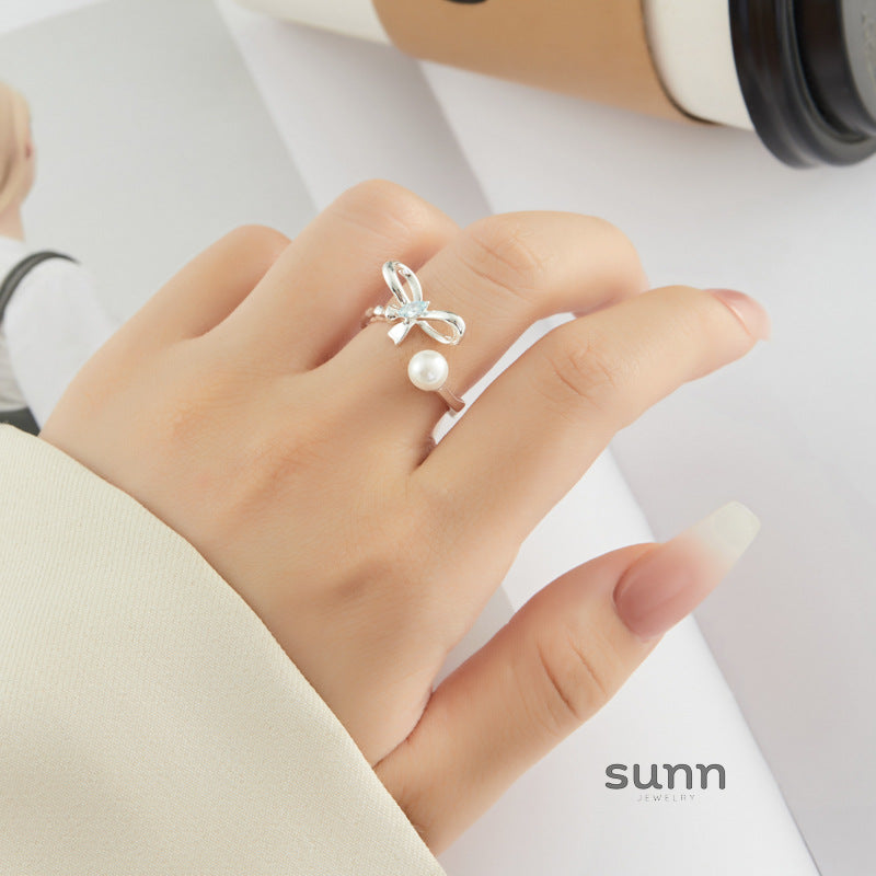 Hallie Delicate Bow Ring [4RBEC65A]