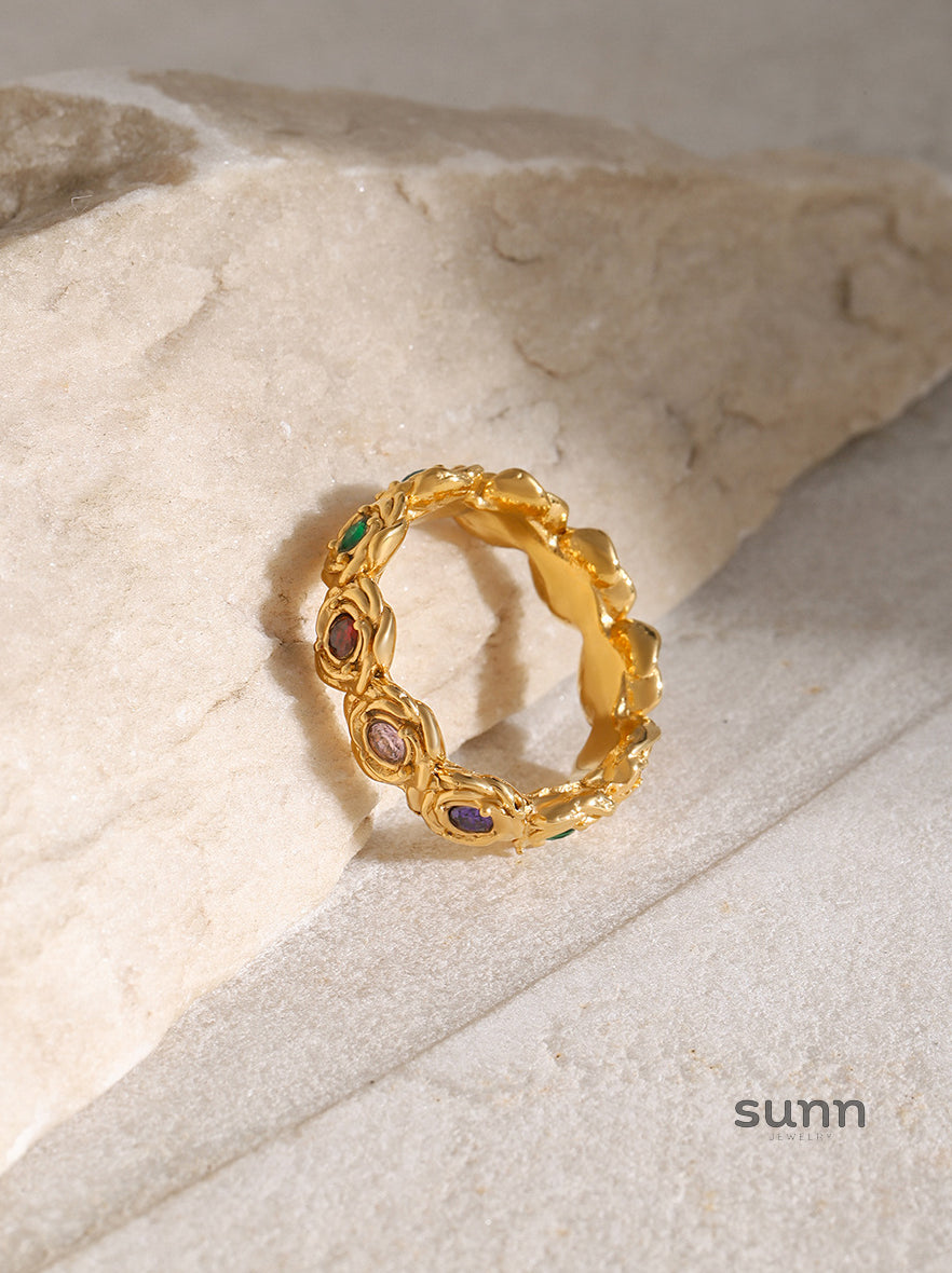 Hanna Rose Zircon Ring [LL36DL7W]