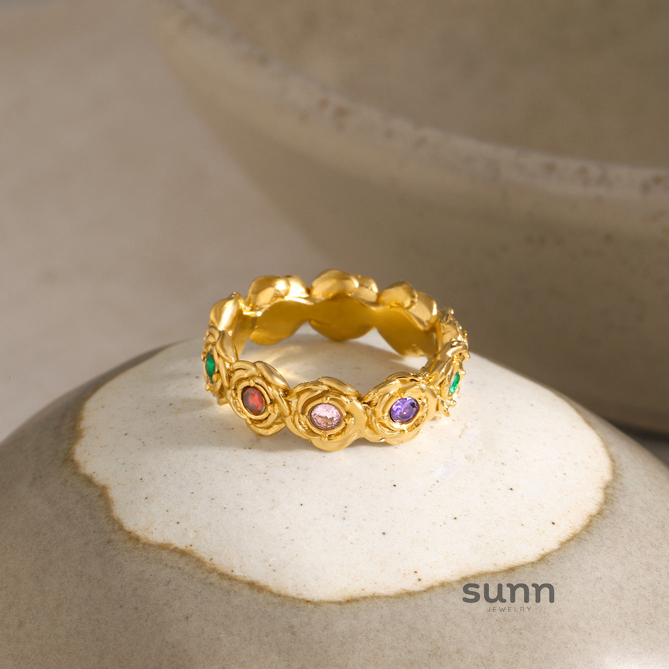 Hanna Rose Zircon Ring [HBVSWKAT]