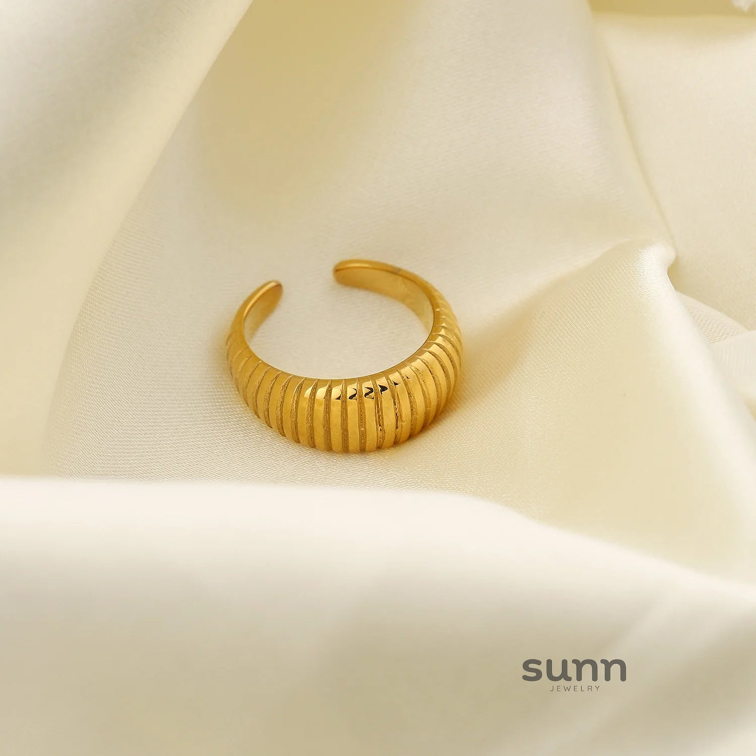 Hannah Textured Band Ring