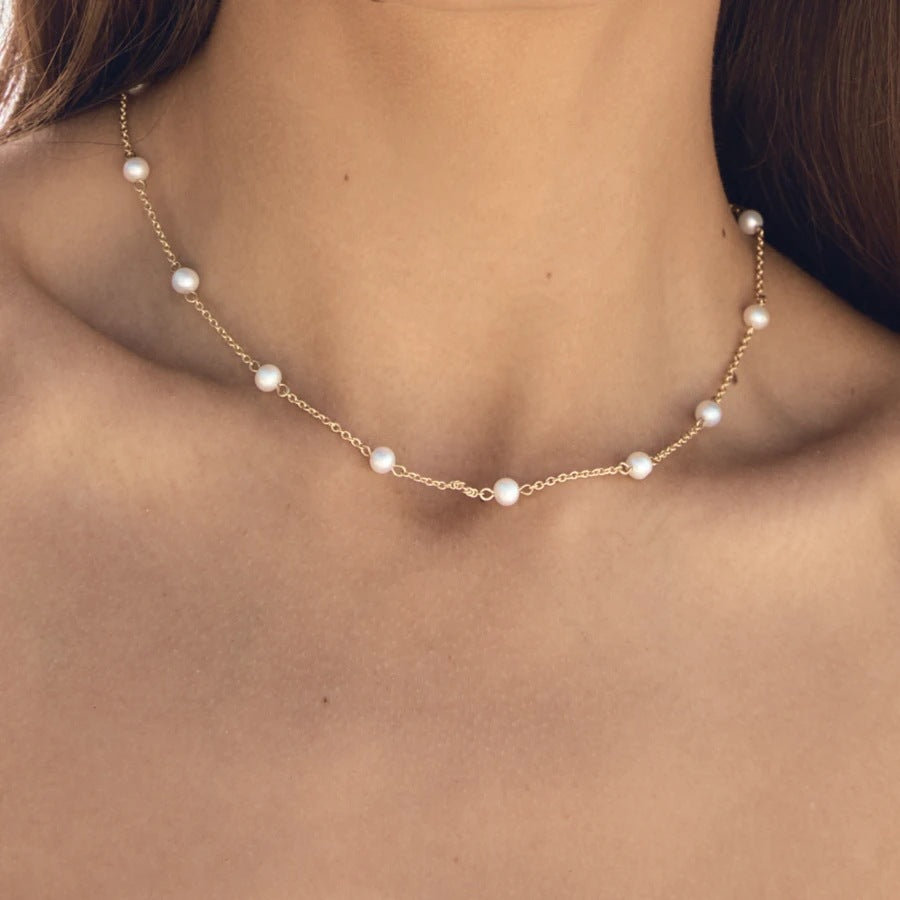 Harbor Layered Pearl Necklace [L2KPINQ8]