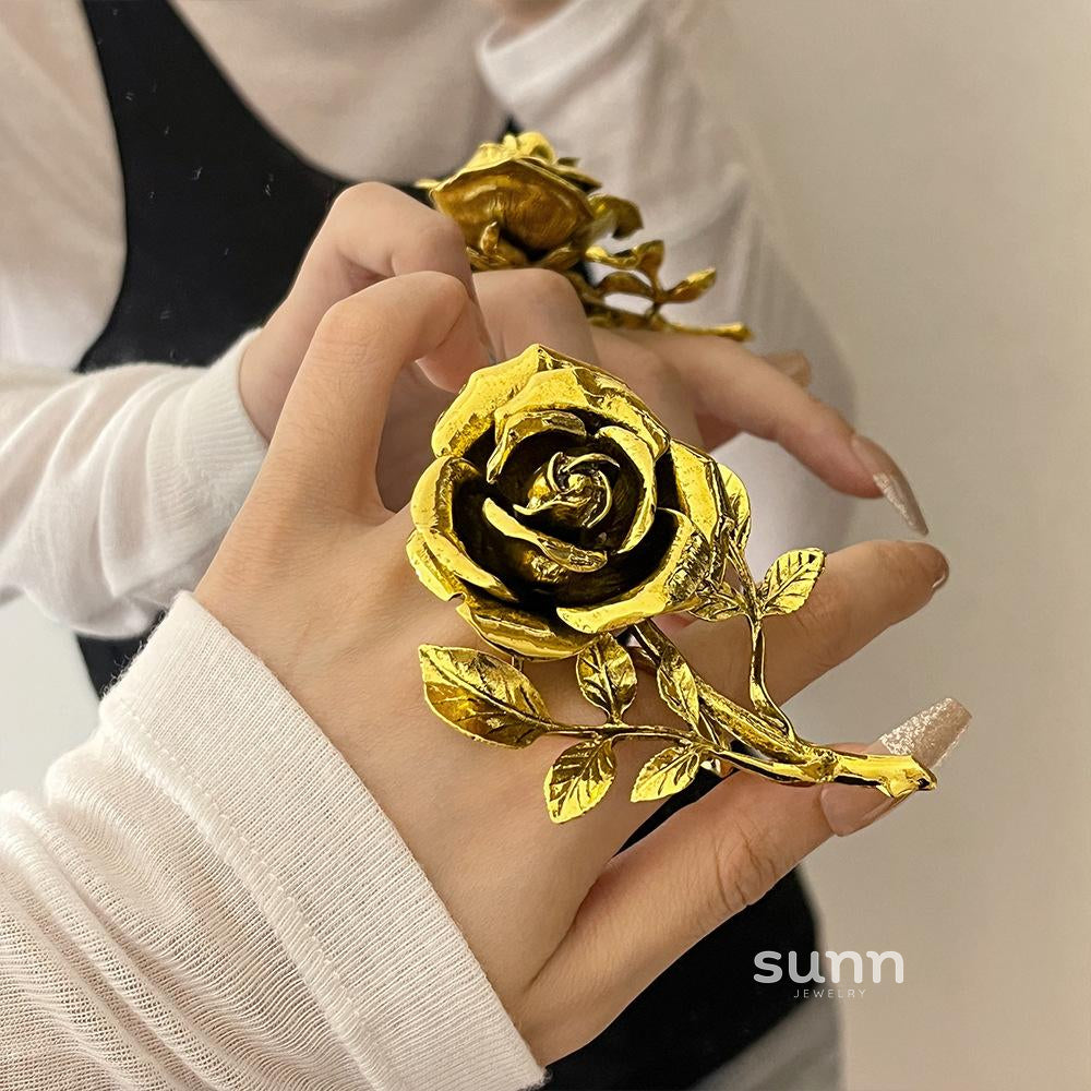 Harini Statement Rose Ring [NC0JR3AB]