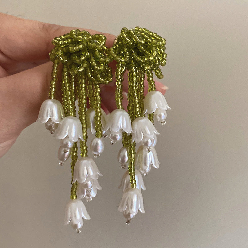 Harlan Floral Tassel Earrings [CYQNPYDI]