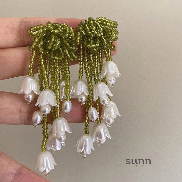 Harlan Floral Tassel Earrings [0VRT1IPY]