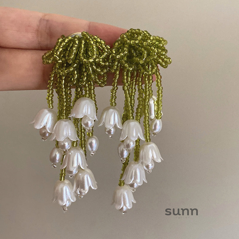 Harlan Floral Tassel Earrings [2ODN1EV0]